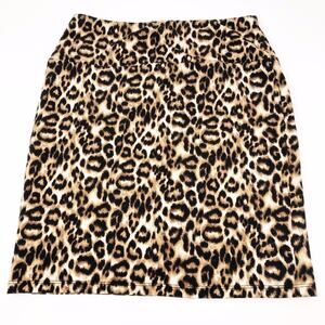 Forever 21 Animal Print High Rise Stretch Mini Skirt Size Medium